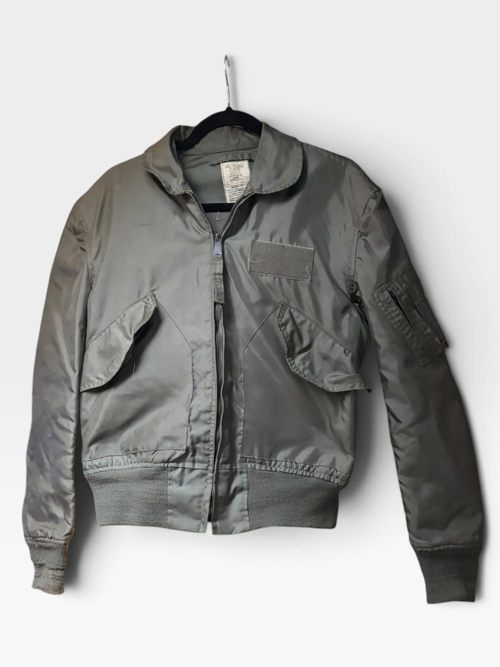 ALPHA INDUSTRIES CWU-36/P OLIVE GREEN MENS FLYER SUMMER JACKET Pre-loved M